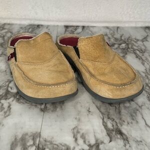 Spenco Women's Orthotic Suede Wool Lined Slip-On‎ Mule- Sz 8